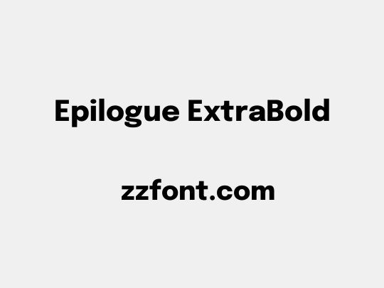 Epilogue ExtraBold