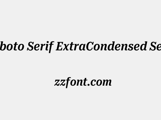 Roboto Serif ExtraCondensed SemiBold