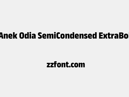 Anek Odia SemiCondensed ExtraBold