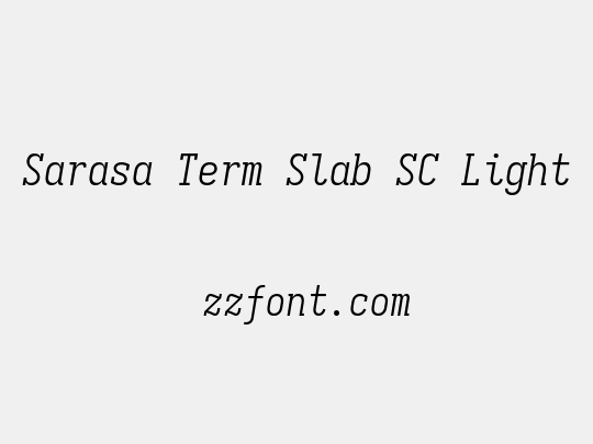 Sarasa Term Slab SC Light