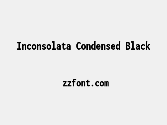 Inconsolata Condensed Black