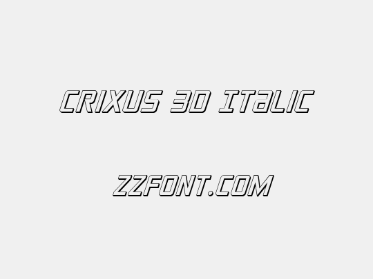 Crixus 3D Italic