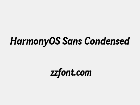 HarmonyOS Sans Condensed