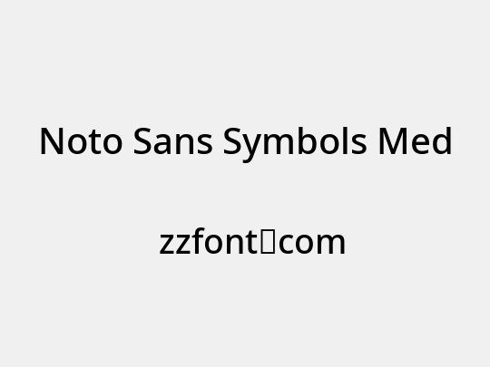 Noto Sans Symbols Med