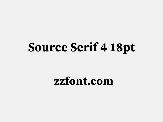 Source Serif 4 18pt