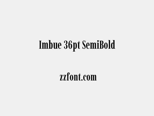 Imbue 36pt SemiBold