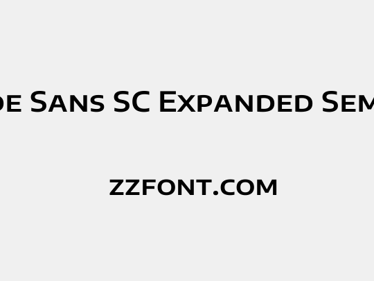 Encode Sans SC Expanded SemiBold