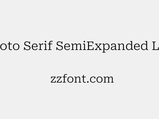 Roboto Serif SemiExpanded Light