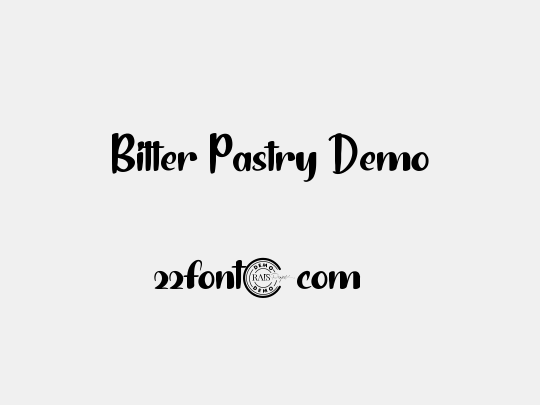 Bitter Pastry Demo