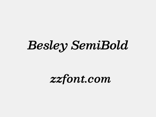 Besley SemiBold