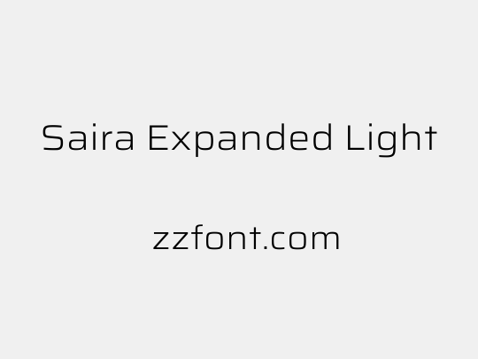 Saira Expanded Light