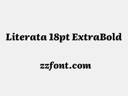 Literata 18pt ExtraBold