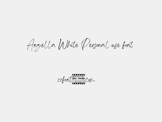 Angella White Personal use font