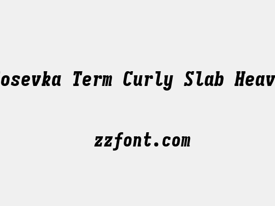 Iosevka Term Curly Slab Heavy