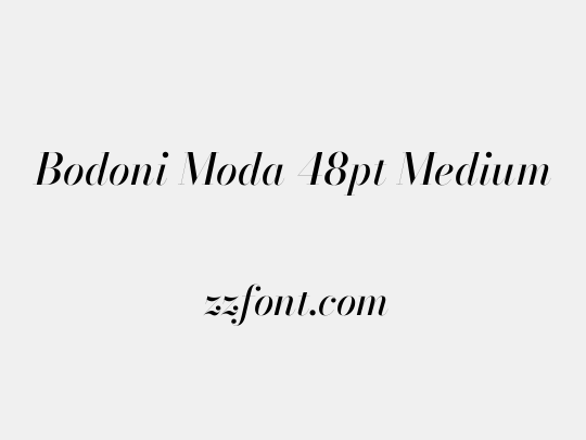 Bodoni Moda 48pt Medium