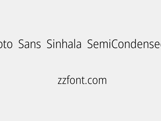 Noto Sans Sinhala SemiCondensed Light