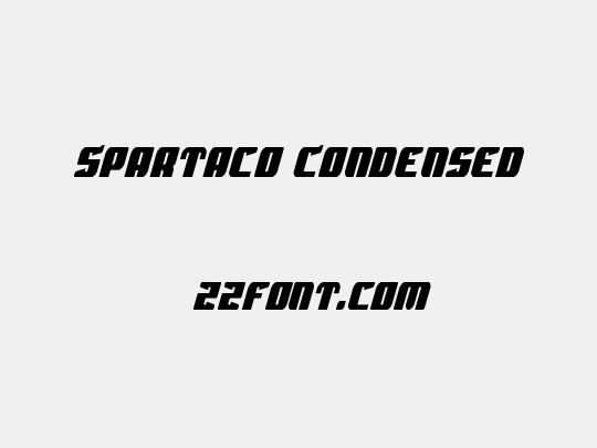 Spartaco Condensed