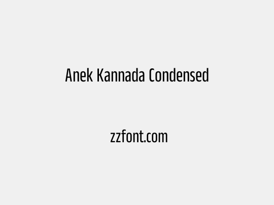 Anek Kannada Condensed