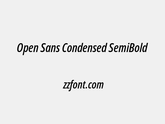 Open Sans Condensed SemiBold