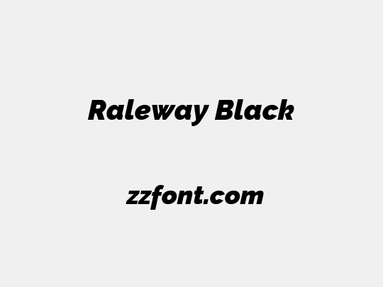 Raleway Black