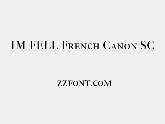 IM FELL French Canon SC