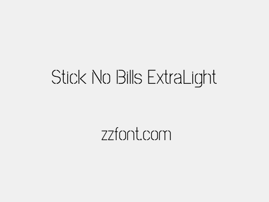 Stick No Bills ExtraLight