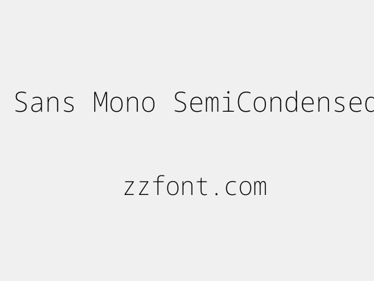 Noto Sans Mono SemiCondensed ExtraLight