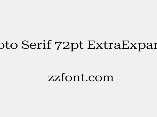 Roboto Serif 72pt ExtraExpanded