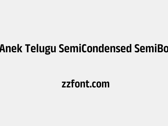 Anek Telugu SemiCondensed SemiBold