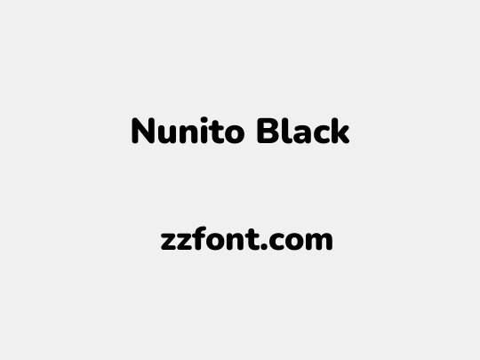 Nunito Black