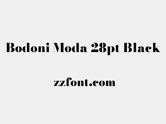 Bodoni Moda 28pt Black