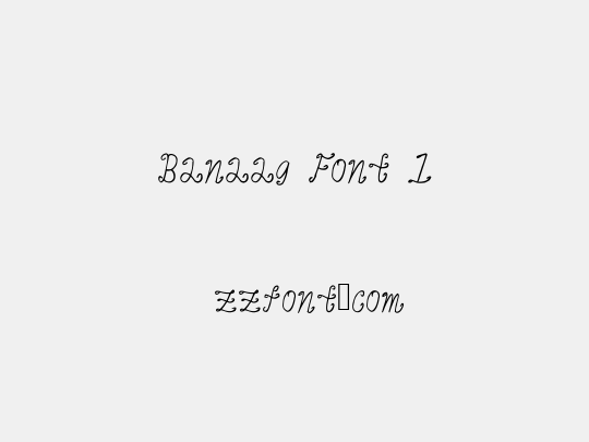 Banaag Font 1