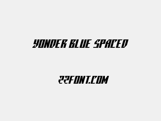 Yonder Blue Spaced