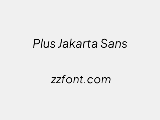 Plus Jakarta Sans