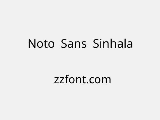 Noto Sans Sinhala