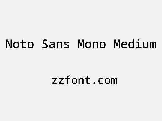 Noto Sans Mono Medium