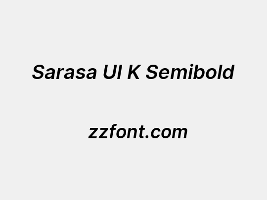 Sarasa UI K Semibold