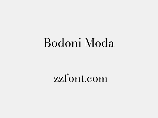 Bodoni Moda