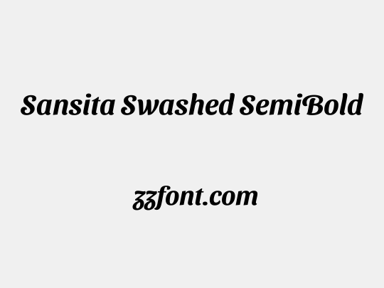 Sansita Swashed SemiBold