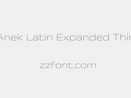 Anek Latin Expanded Thin