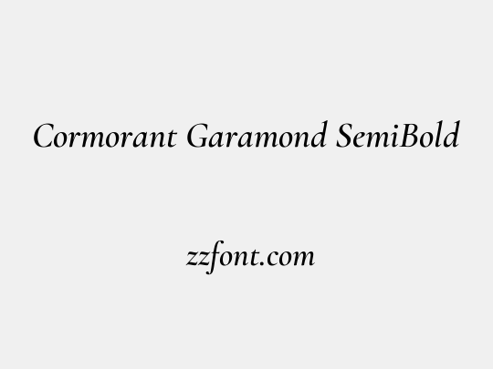 Cormorant Garamond SemiBold