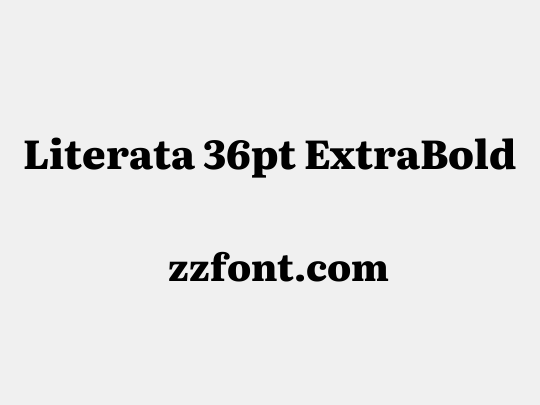 Literata 36pt ExtraBold