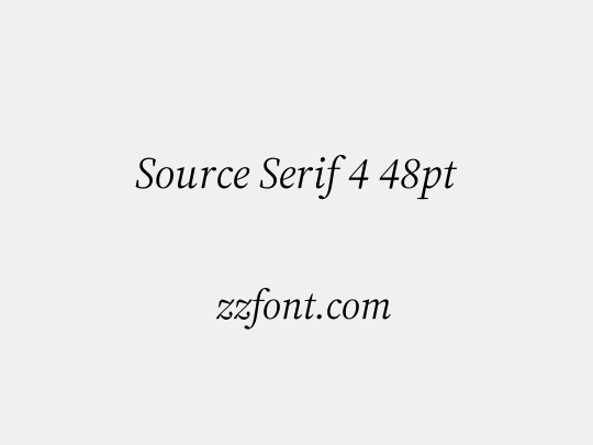 Source Serif 4 48pt