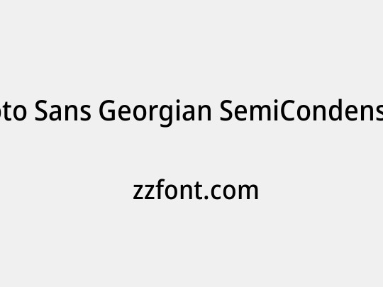 Noto Sans Georgian SemiCondensed Medium