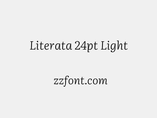 Literata 24pt Light