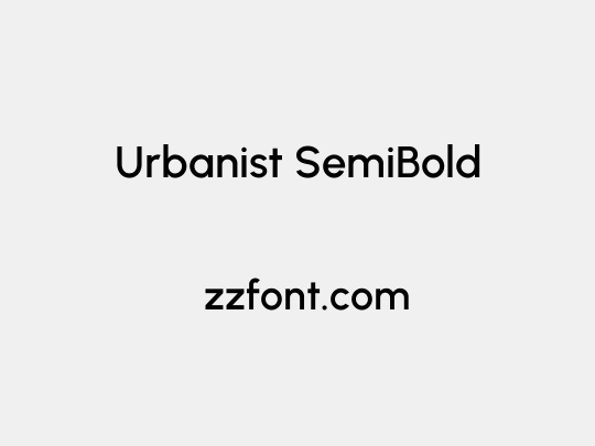 Urbanist SemiBold