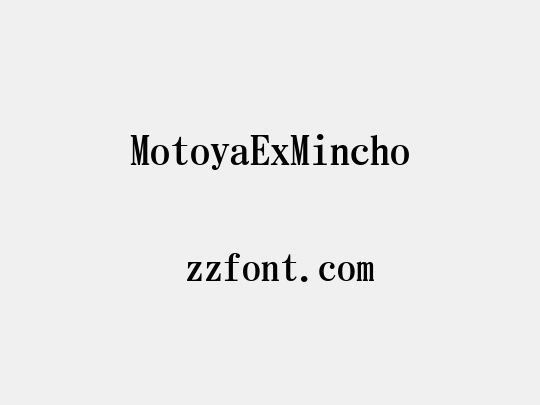 MotoyaExMincho