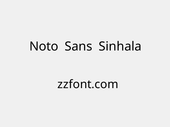 Noto Sans Sinhala