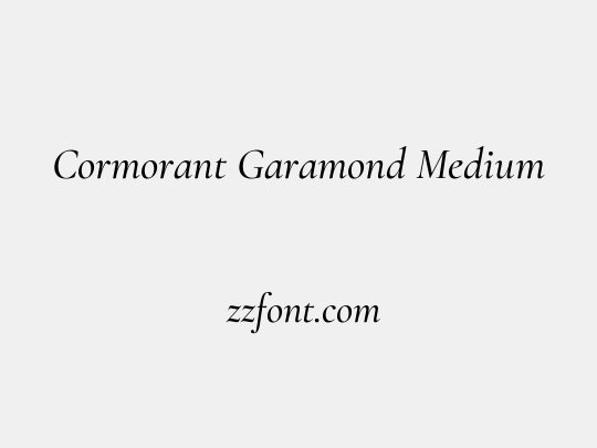 Cormorant Garamond Medium