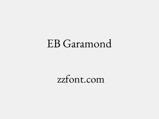 EB Garamond